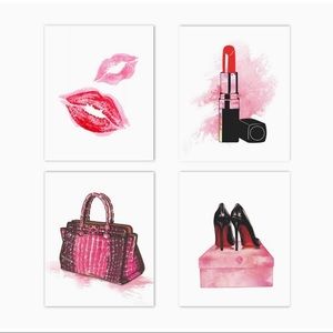 Fashion & Makeup Women Art Prints